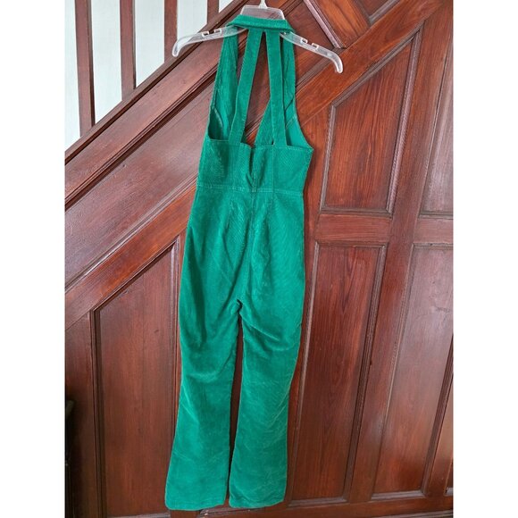 Urban Outfitters Corduroy Green Halter Jumpsuit XS - Picture 4 of 9